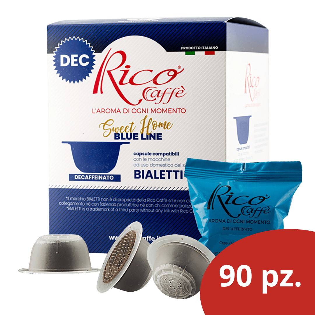 Capsule Compatibili BIALETTI Decaffeinato Blue Line 90pz