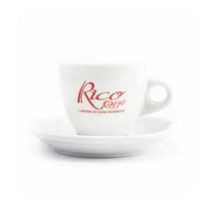 Set 6 Tazze Rico Caffè Lungo Con Piattino