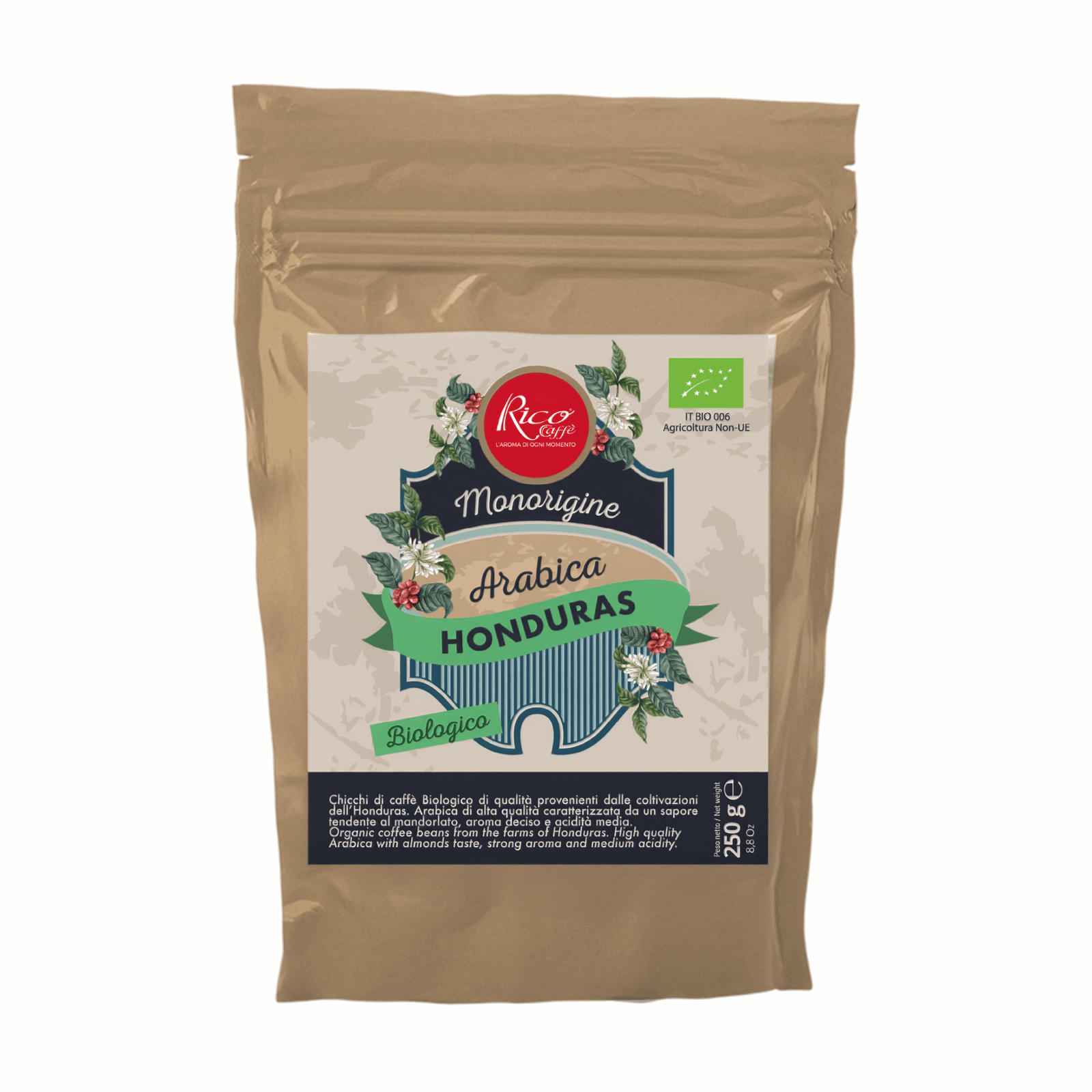 Honduras Arabica Monorigine Bio in grani 4 x 250 g