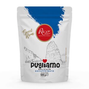 PUGLIAMO DELICATO Decaffeinato – 4 Confezioni da 500g in grani